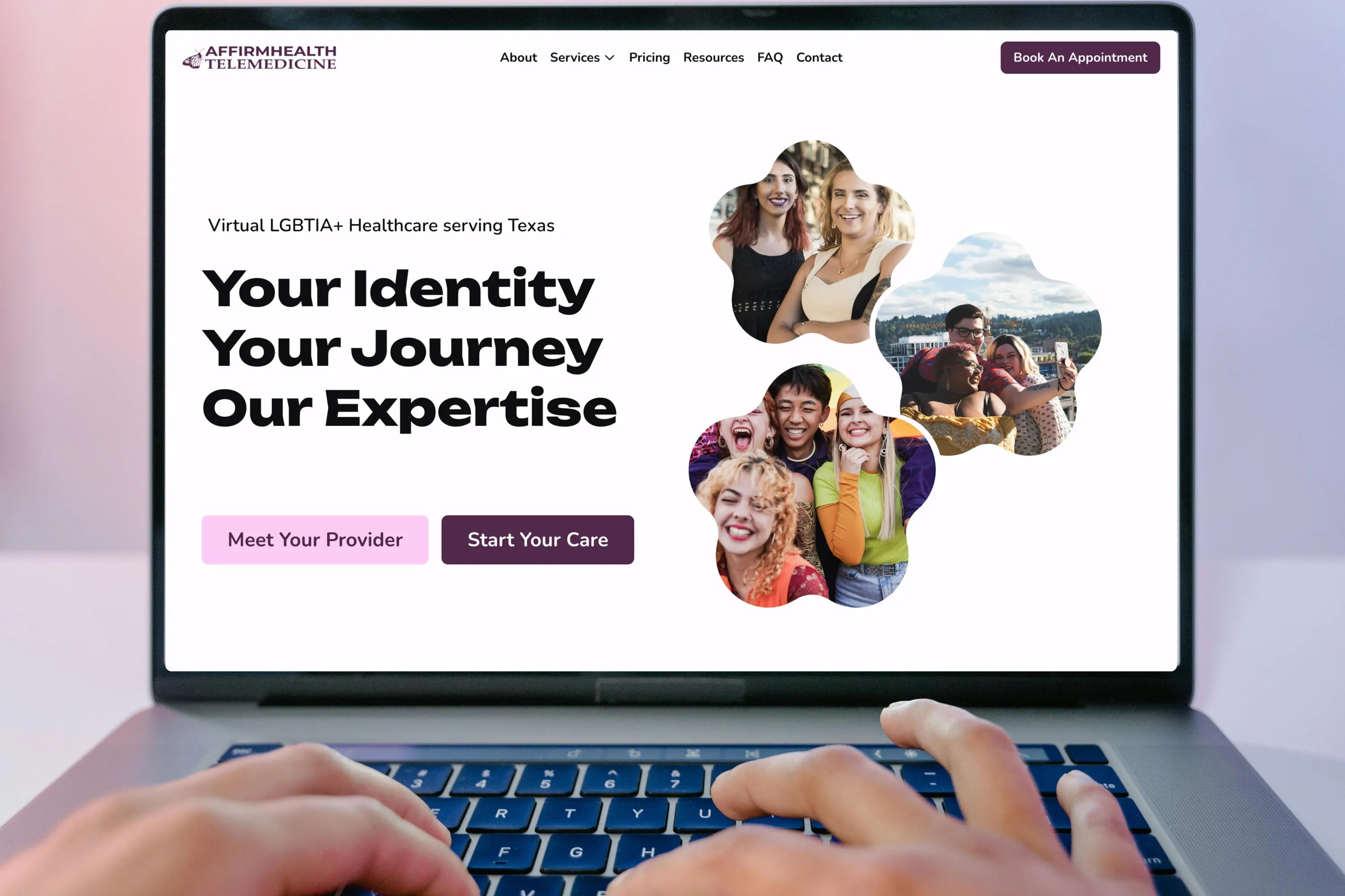 AffirmHealth desktop view